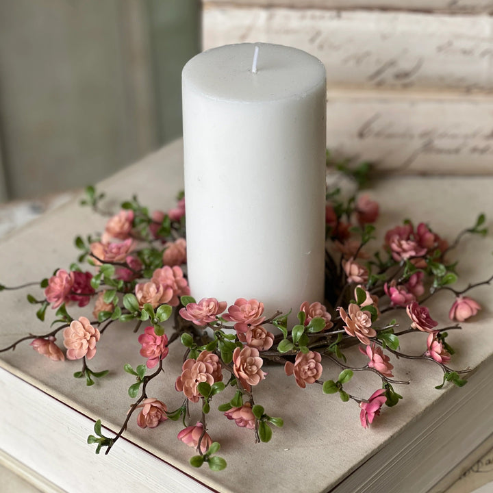 Quince Blooms Candle Ring