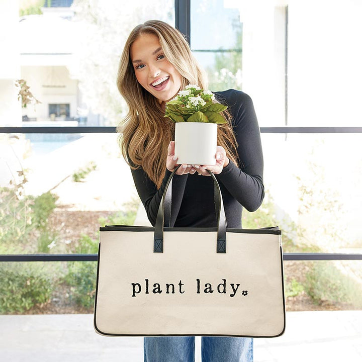 Plant Lady Canvas Tote