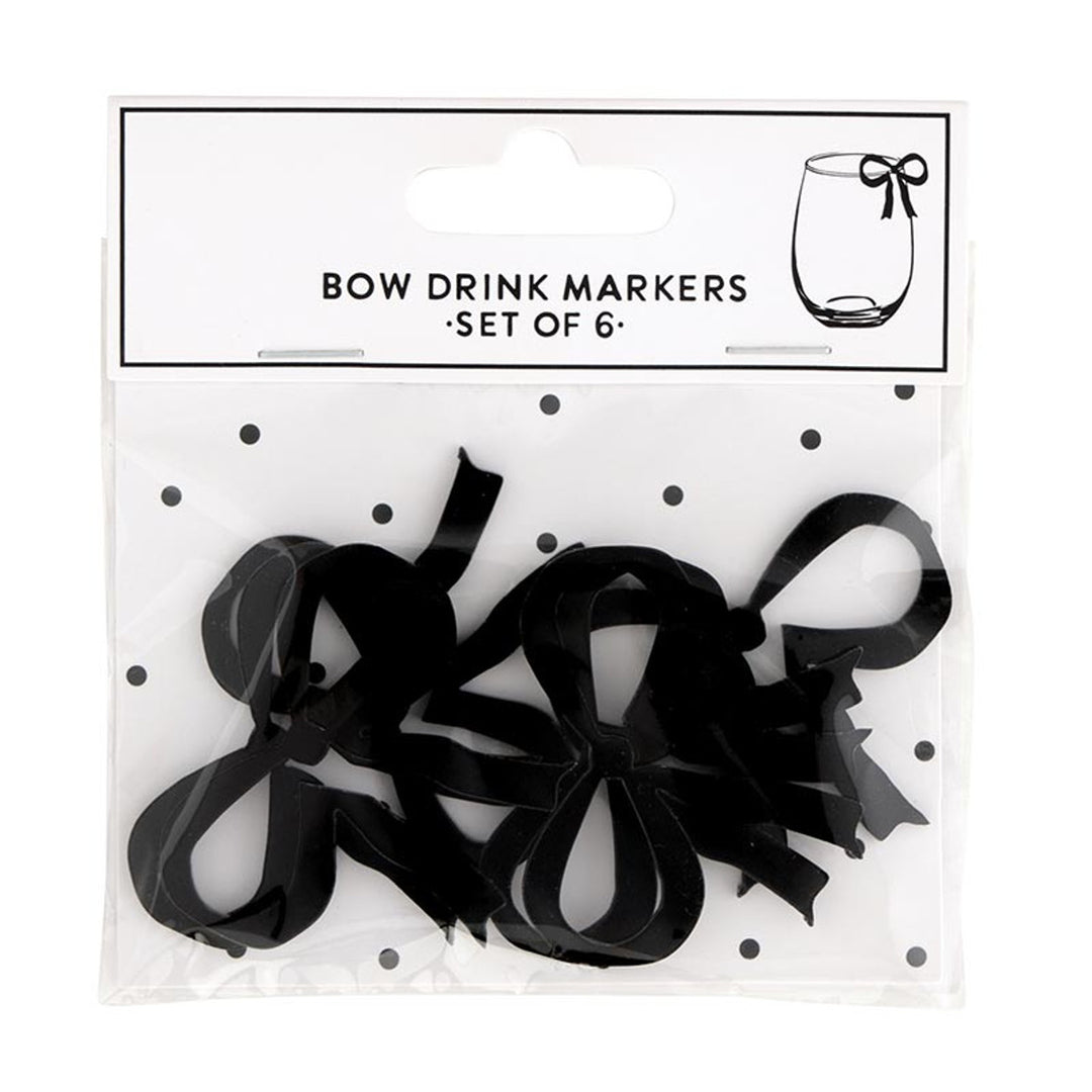 Black Bow Drink Marker