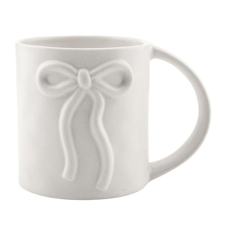 Bow Detailed Minimalistic Mug