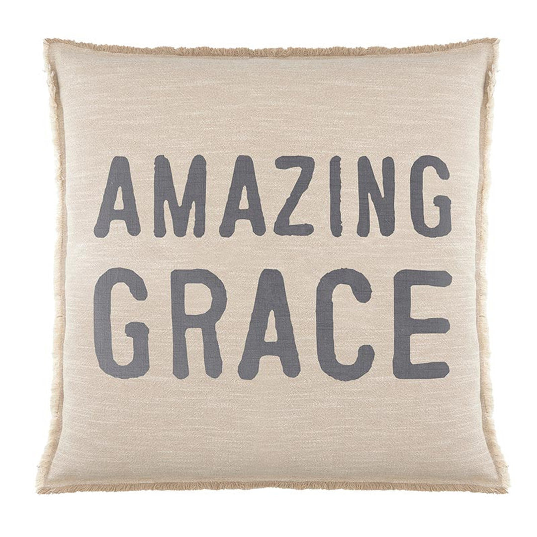 Amazing Grace Fringed Pillow