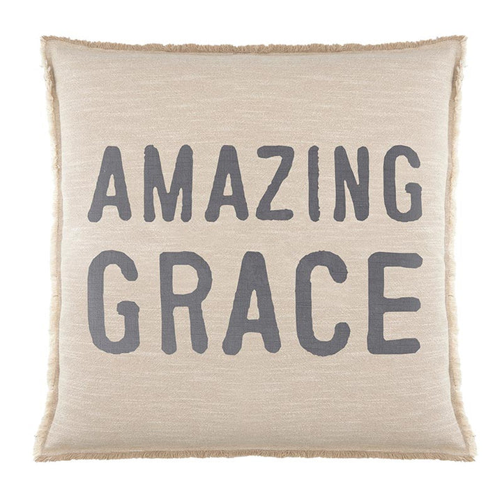 Amazing Grace Fringed Pillow