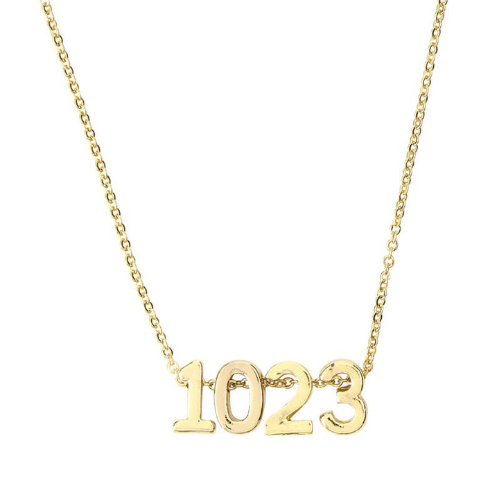 Scripture Number Verse Necklace