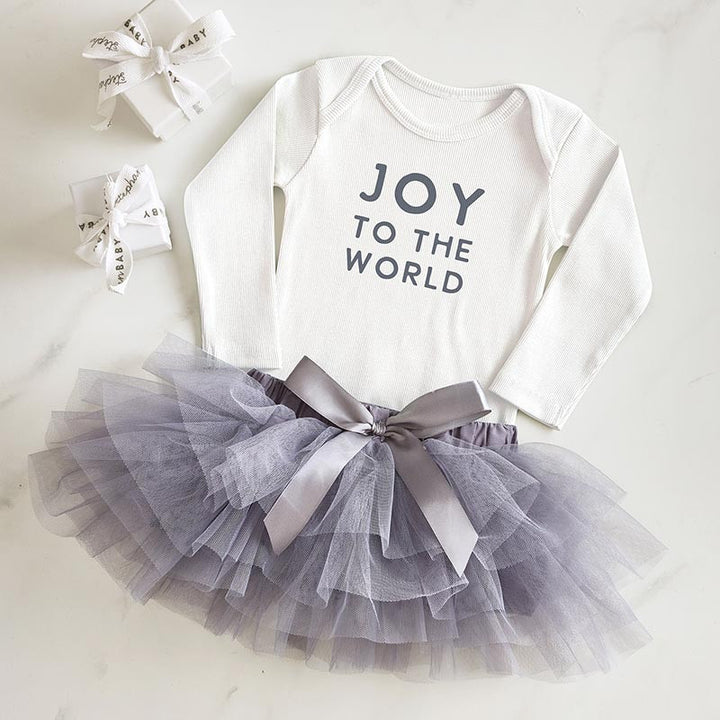 Joy To The World Long Sleeve Onesie