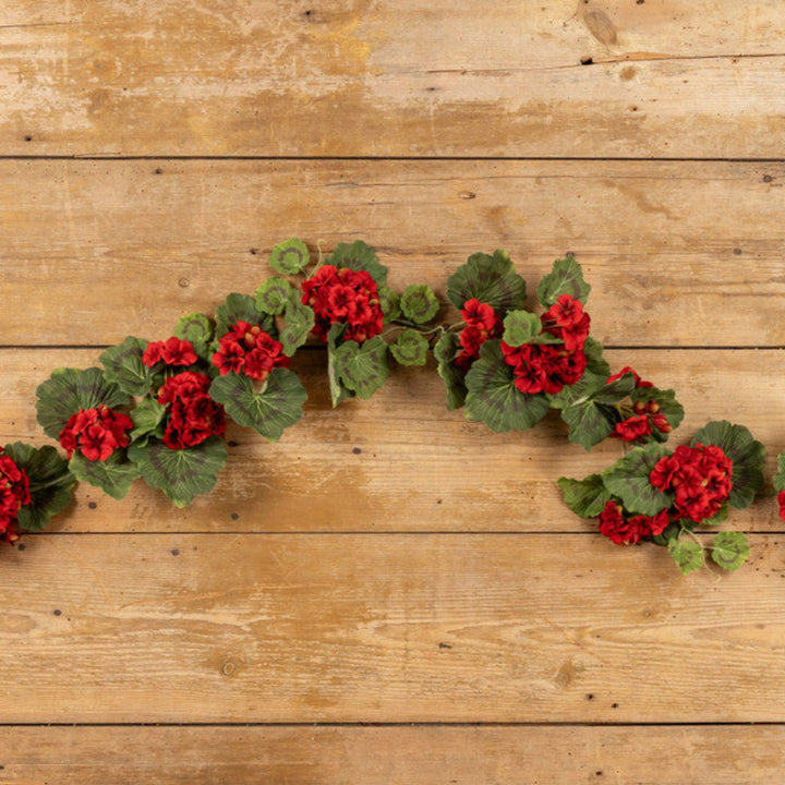Red Geranium Garland