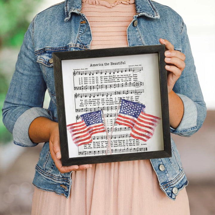 America The Beautiful Patriotic Wall Art