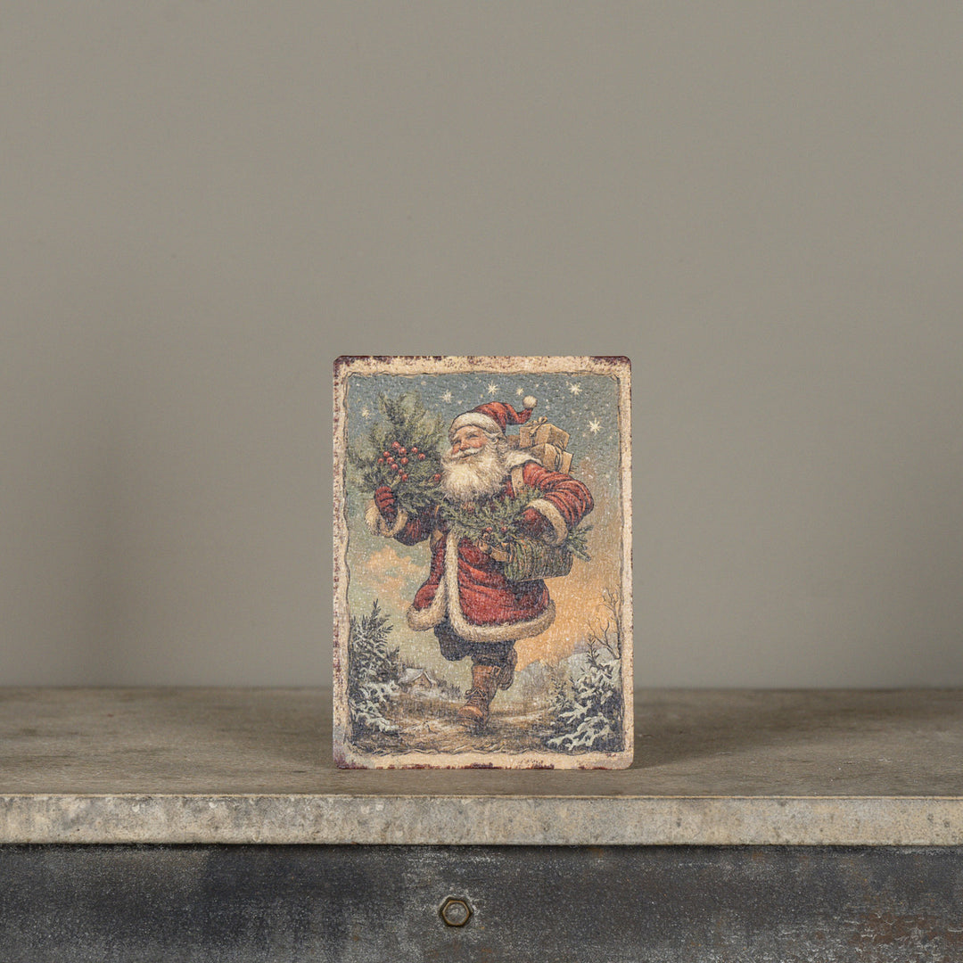 Vintage Santa Tabletop Sign