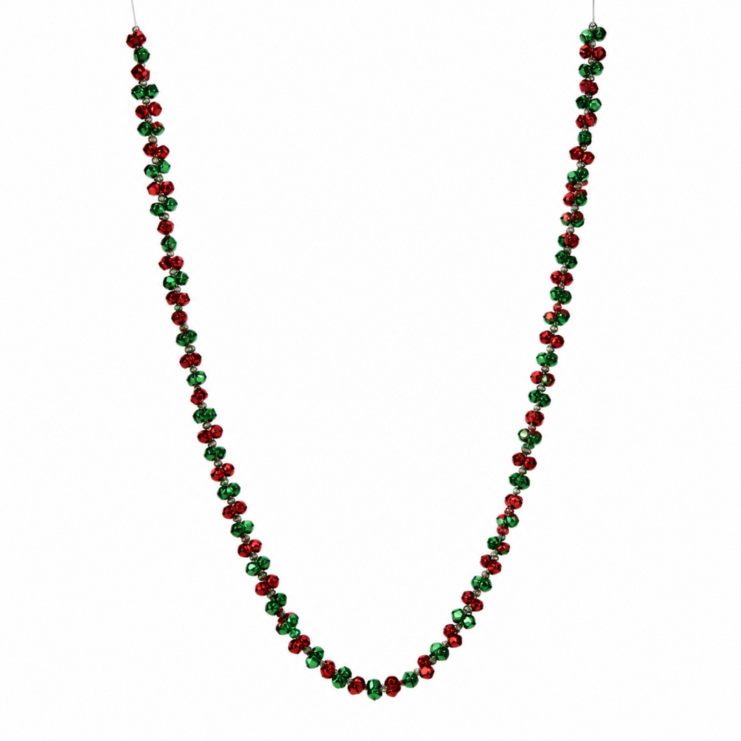 Red & Green Mini Jingle Bell Garland