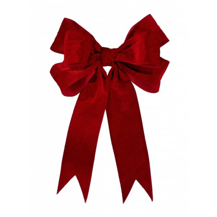 Red Velvet Dovetail Bow