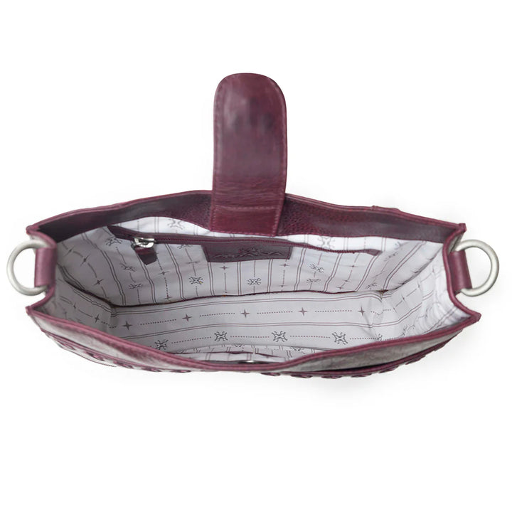 Zidana Mirelle Woven Leather Sling Bag