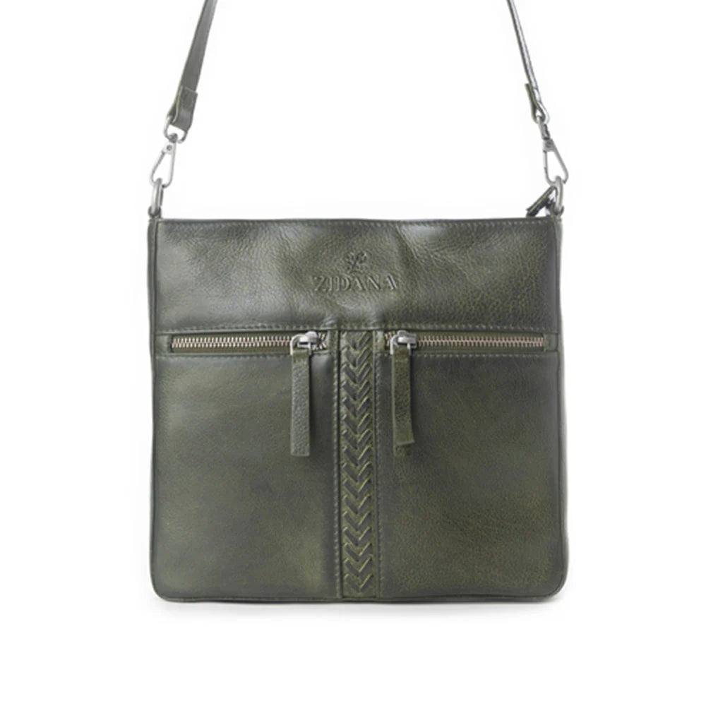 Zidana El Paso Twin Leather Crossbody