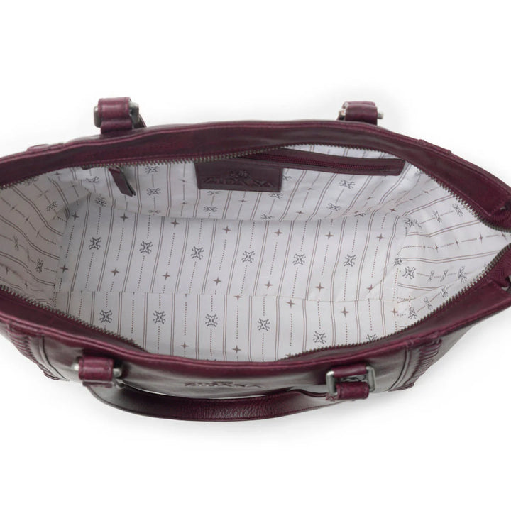 Zidana Arista Bloom Leather Handbag