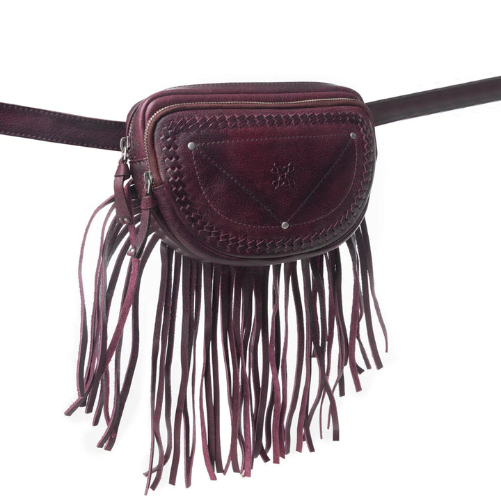 Zidana Stormy Trails Fringed Leather Bag