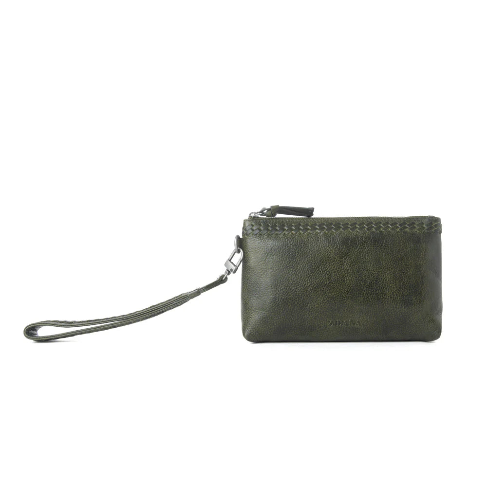 Zidana Ethel Mini Leather Wristlet