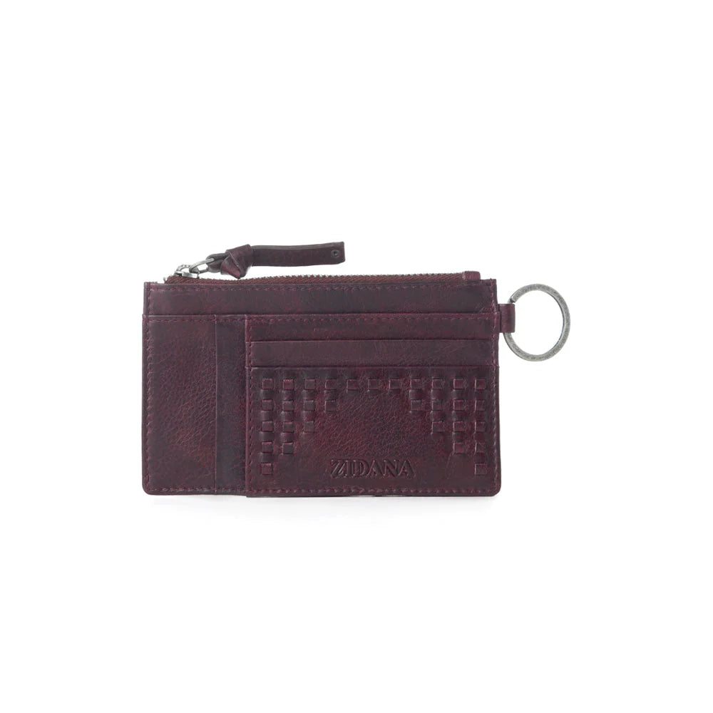 Myra Zidana Vino Braided Leather Wallet