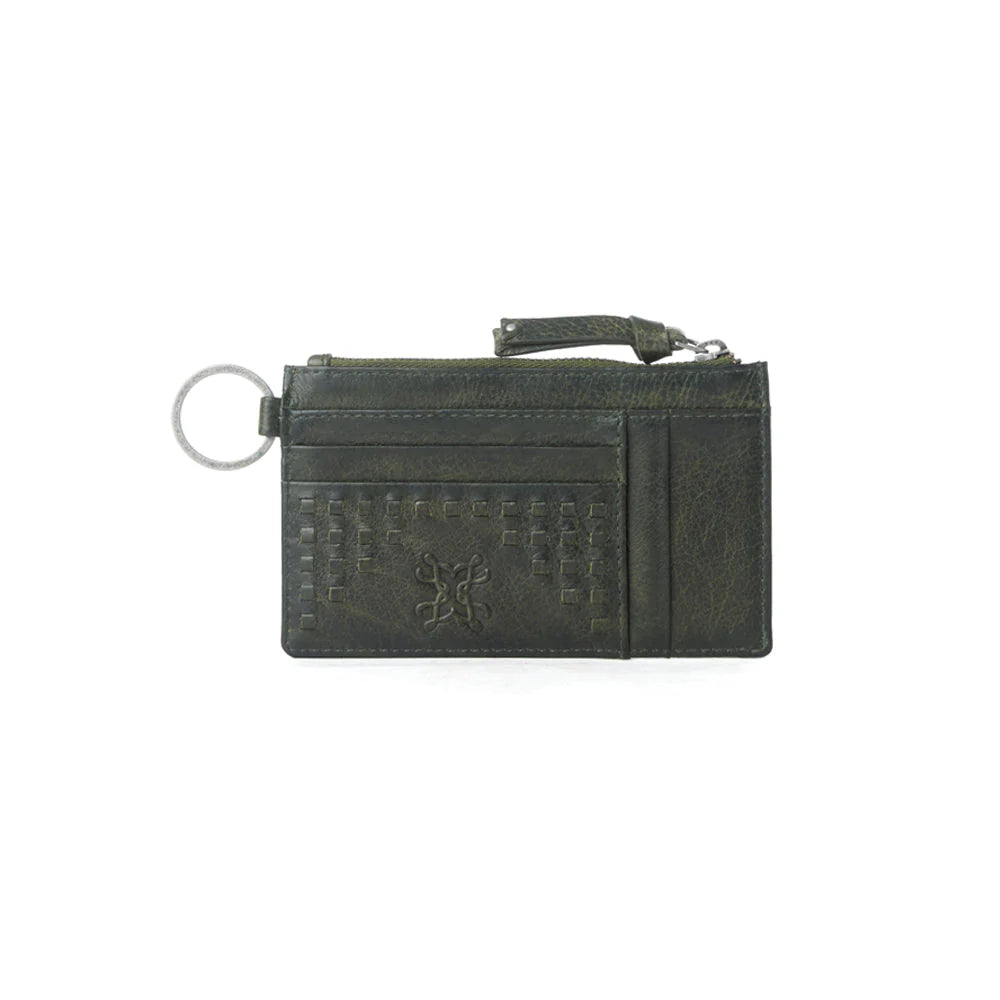 Myra Zidana Vino Braided Leather Wallet