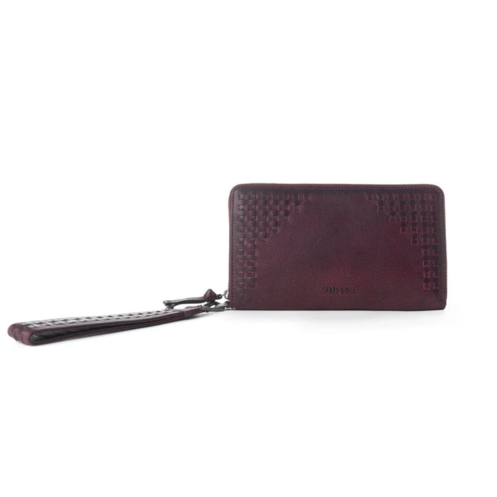 Zidana Elko Braided Leather Wallet