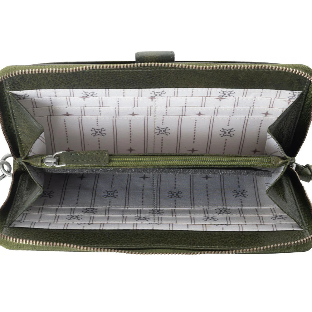 Zidana Elko Braided Leather Wallet