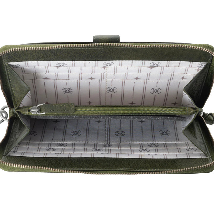 Zidana Elko Braided Leather Wallet