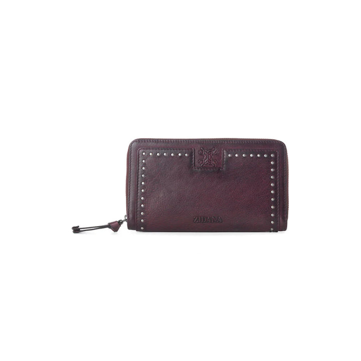 Zidana Astra Studded Leather Wallet