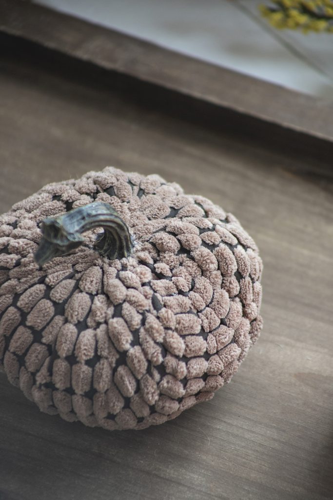 Chenille Weighted Pumpkin