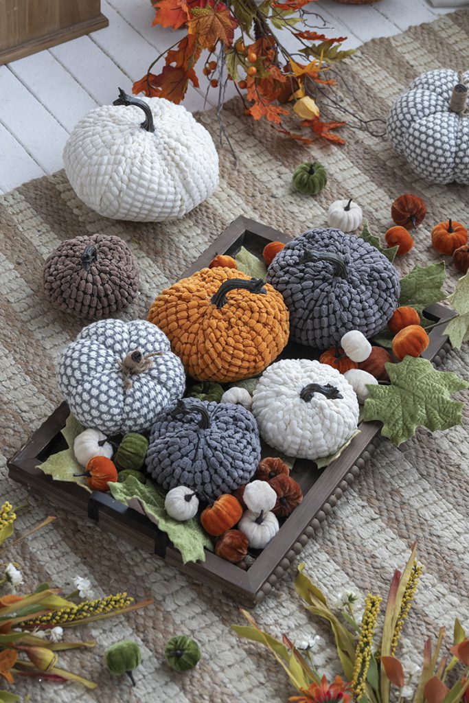 Chenille Weighted Pumpkin