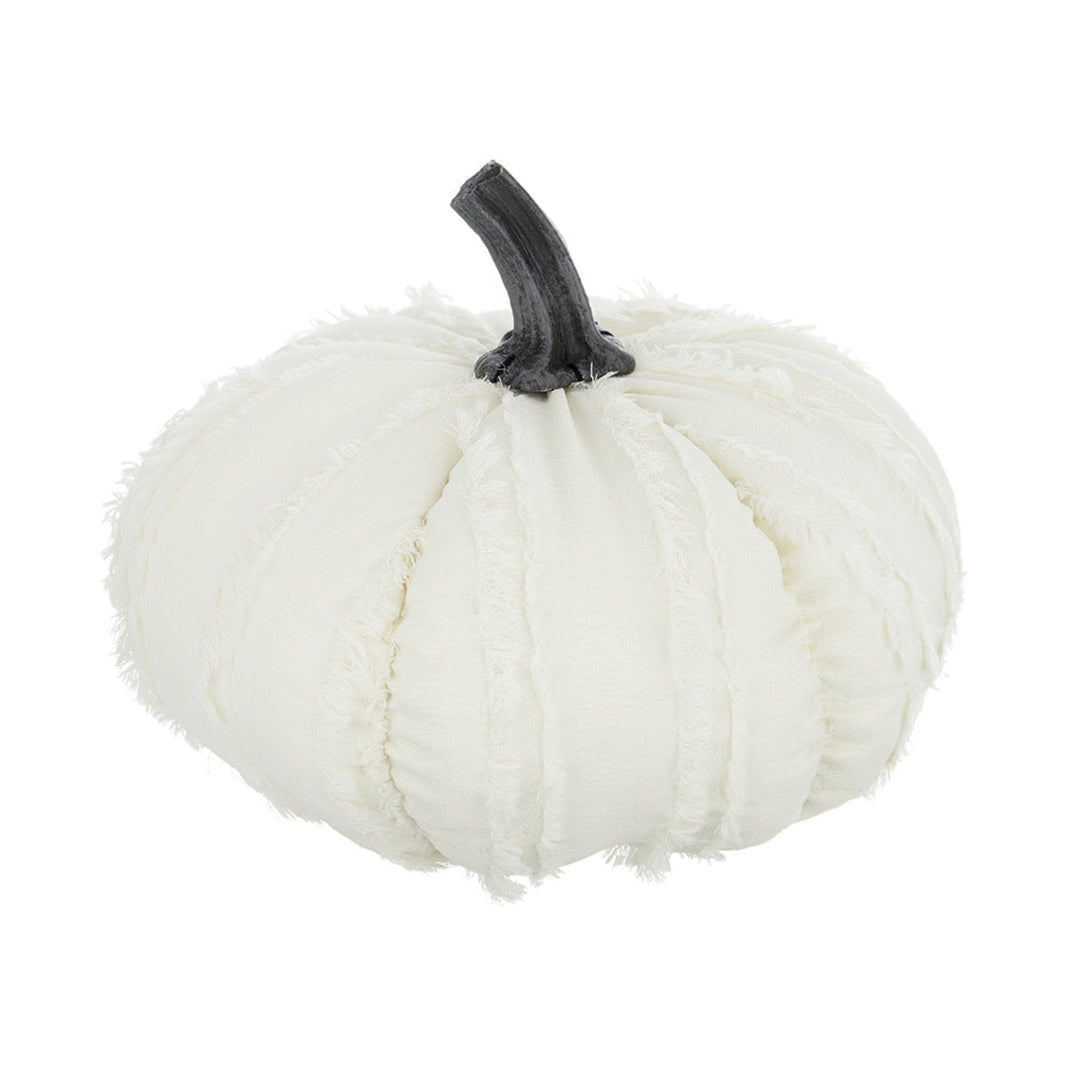 Fringed Fabric Pumpkin