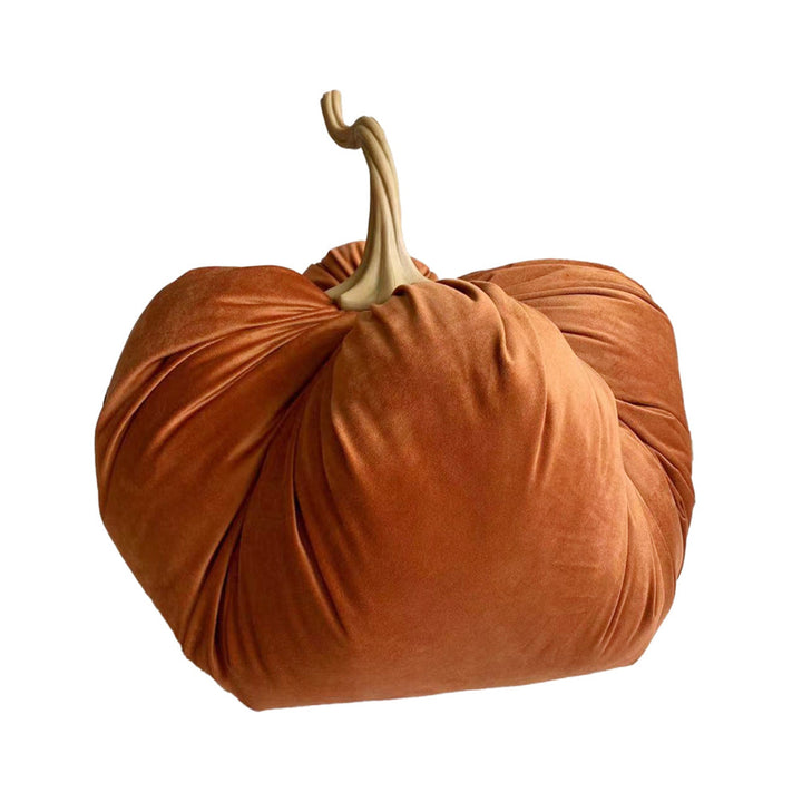 Giant Plush Velvet Pumpkin