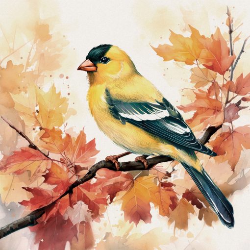 Autumnal Grace Square Coaster