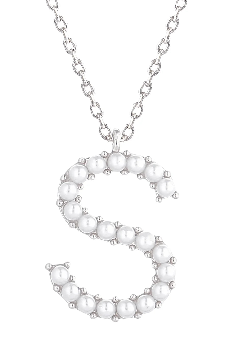 Pearl Initial Necklace