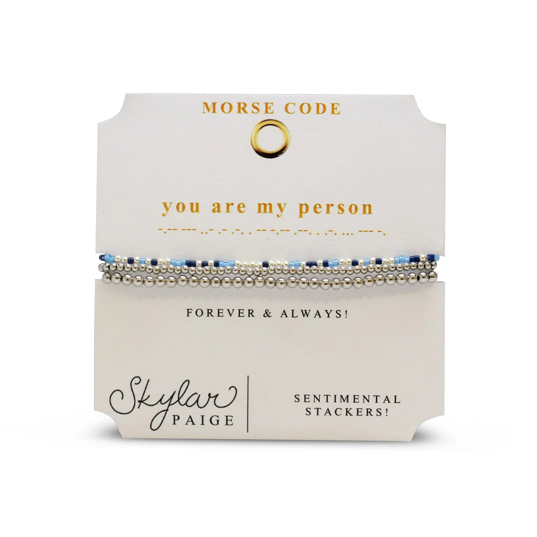 Morse Code Stacker Bracelets