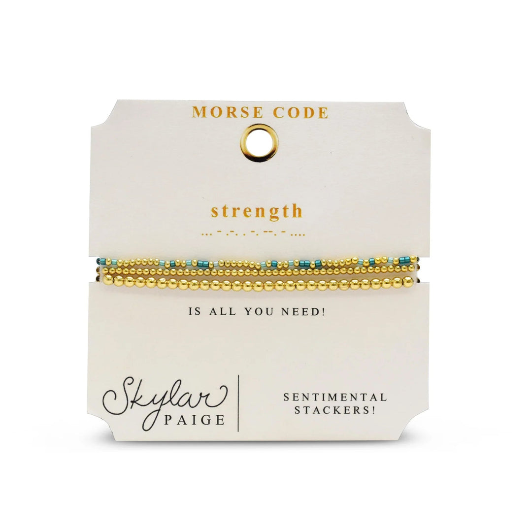 Morse Code Stacker Bracelets