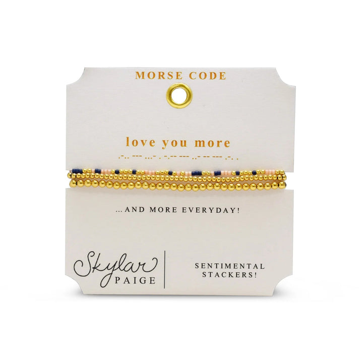 Morse Code Stacker Bracelets