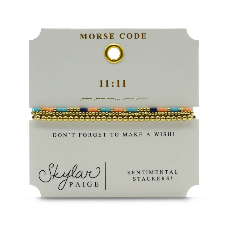 Morse Code Stacker Bracelets