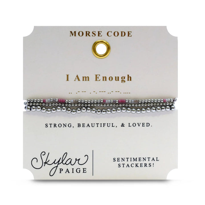 Morse Code Stacker Bracelets