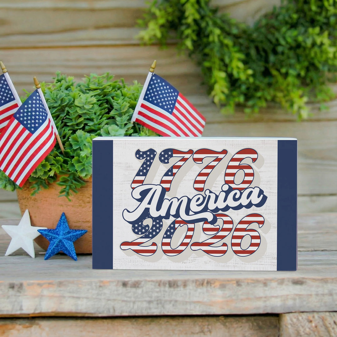 America's Timeline Block Sign
