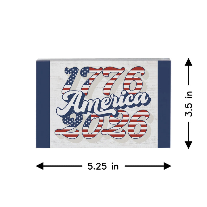 America's Timeline Block Sign