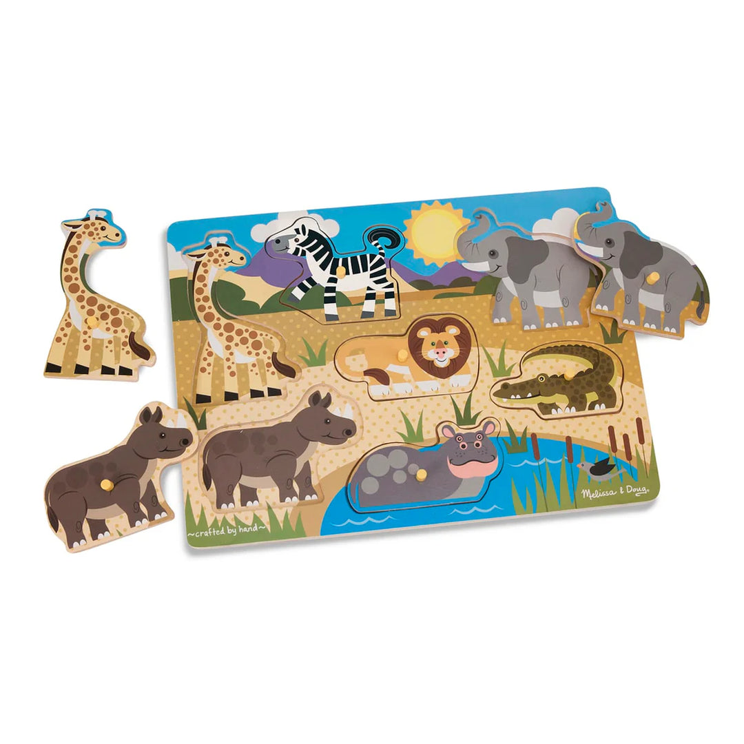 Safari Wooden Peg Puzzle