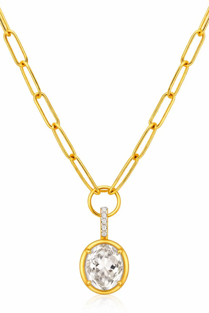 Ellie Vail Satina Oval Pendant Necklace
