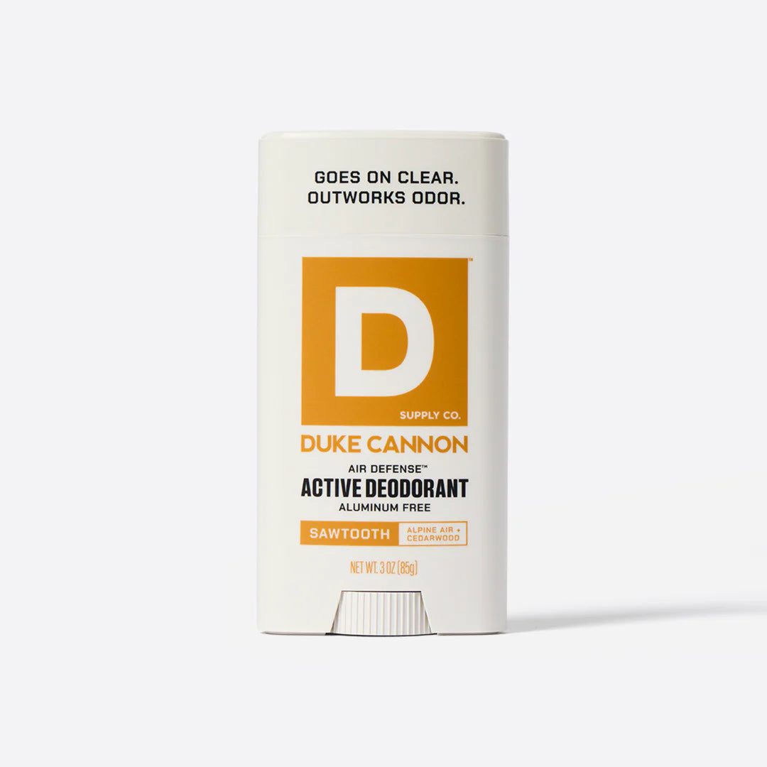 Duke Cannon Active Deodorant packaging on a white background