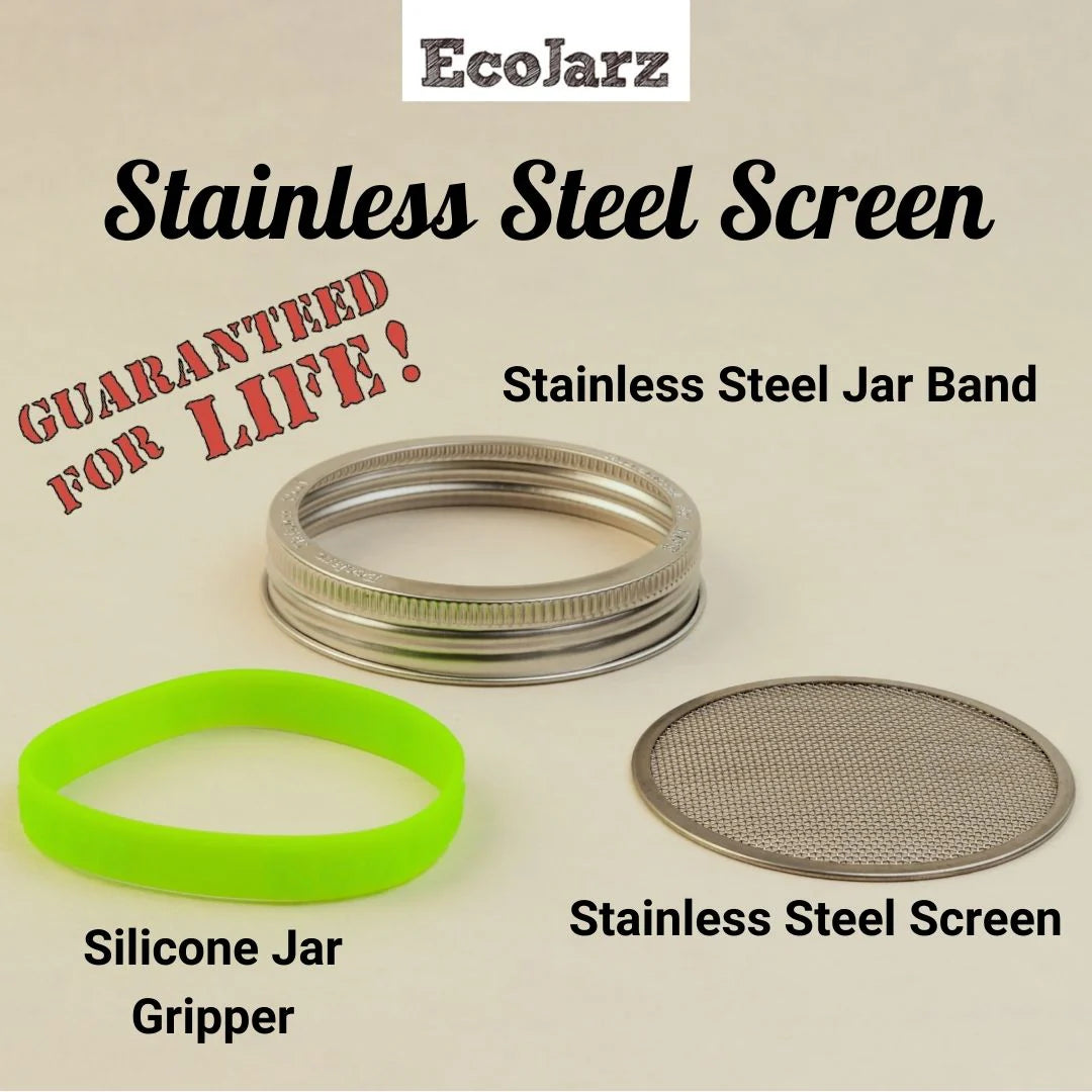 Wide Mouth Mason Jar Screen