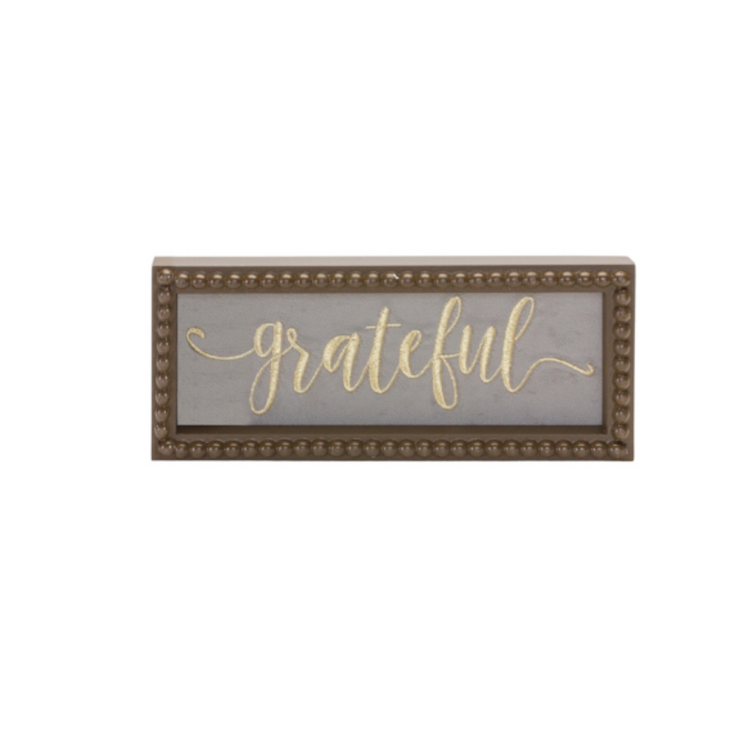 Framed Grateful Sign