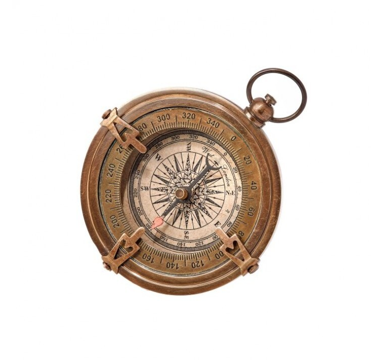 Antique Designed Brass Compass