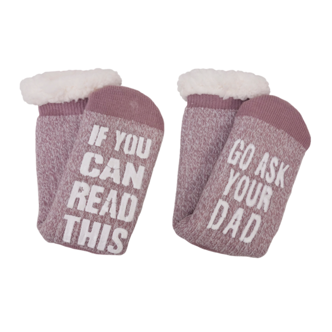 Go Ask Your Dad Thermal Slipper Socks