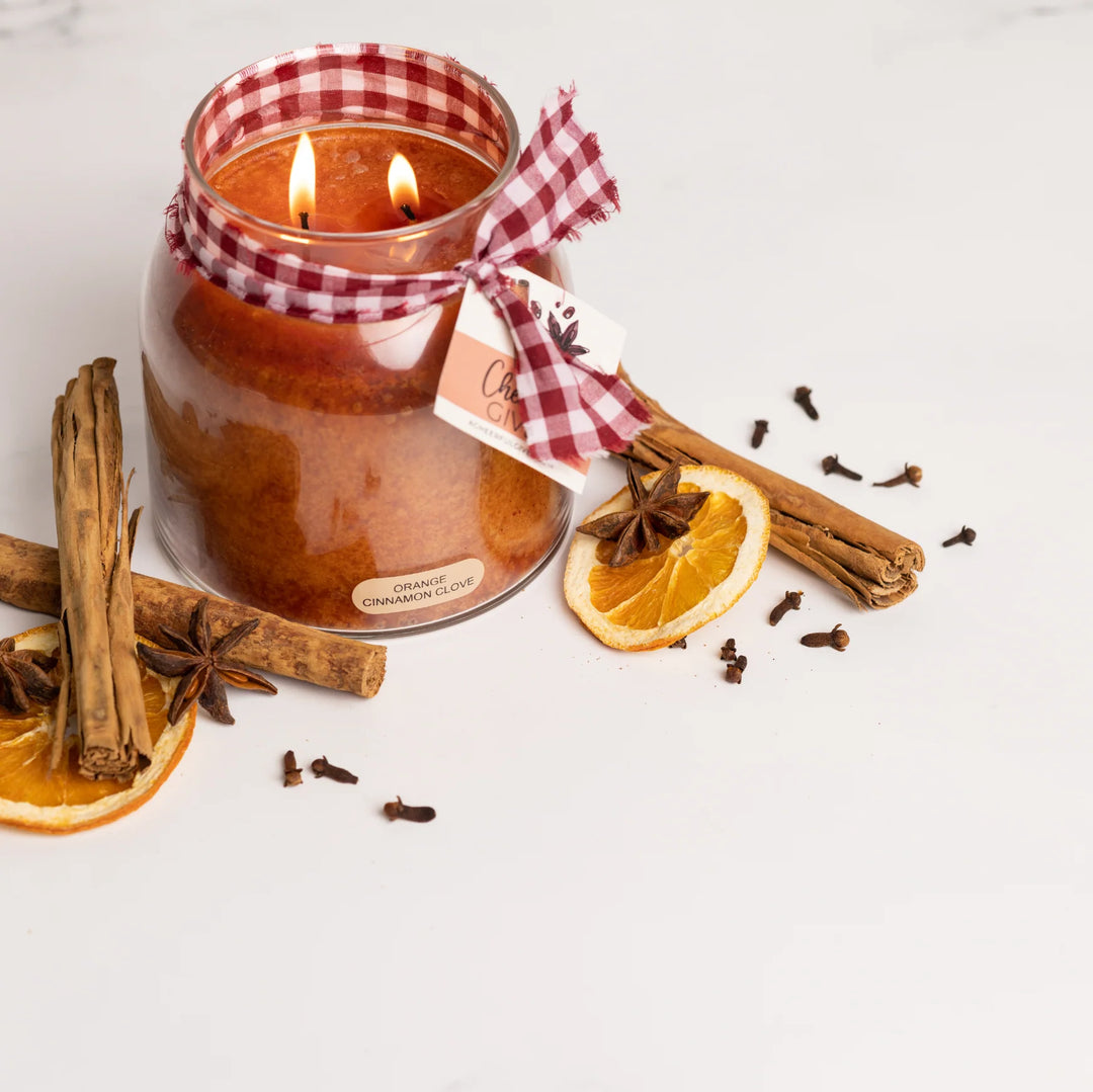 Orange Cinnamon Clove Jar Candle