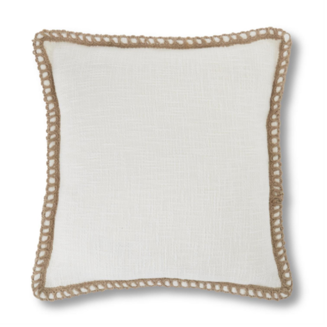 Woven Loop Stitch Edge Pillow