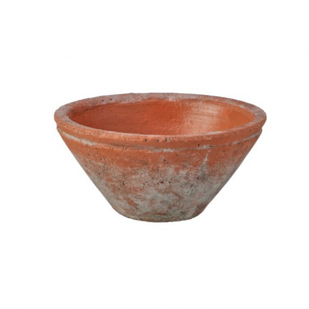 Aged Terracotta Bowl Planter