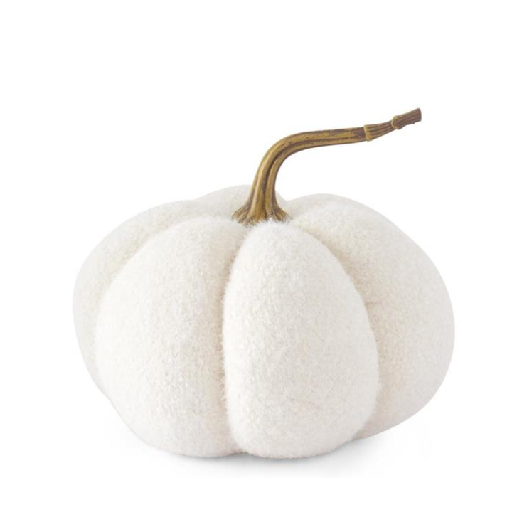 Fuzzy Knit Stemmed Pumpkin