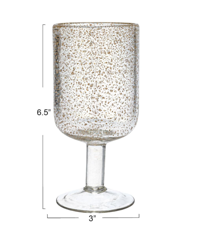 Gold Flecked Drinking Glass