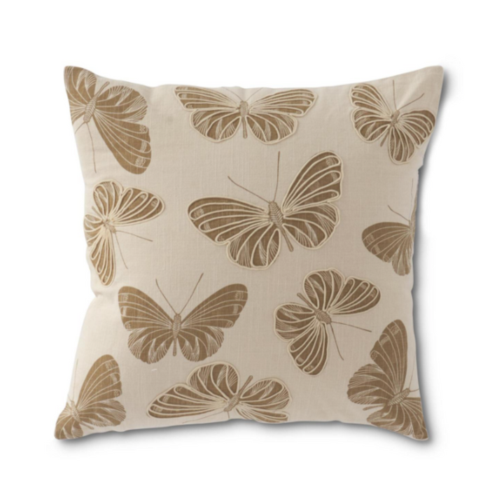 Neutral Butterfly Pillow